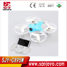 Venta caliente Cheerson CX-95W CX95W PEQUEÑO 80 mm WiFi FPV con cámara de 0.3MP Racing Quadcopter RTF SJY-CX95W